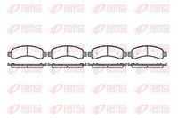 Remsa 0989.10 Bremsbelagsatz, Scheibenbremse FüR Cadillac