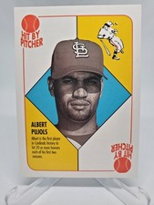 2002 Topps Baseball Game Albert Pujols Hit By Pitch