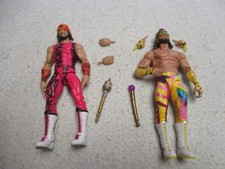 WWE ELITE SERIES MACHO MAN RANDY SAVAGE SUMMERSLAM KING O RING ACTION FIGURE SET