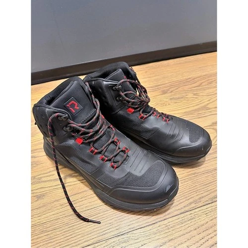 RideIron Iron Waterproof Sport Moto Motorcycle Riding Black & Red Boots US 10.5 - product listing photo