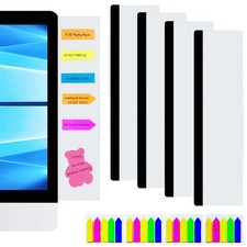Monitor Memo Board,4 Pieces Computer Monitor Message Board Acrylic Monitor St...