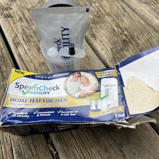 SpermCheck SCF-001 Fertility Home Sperm Test Kit. Open Damaged Box