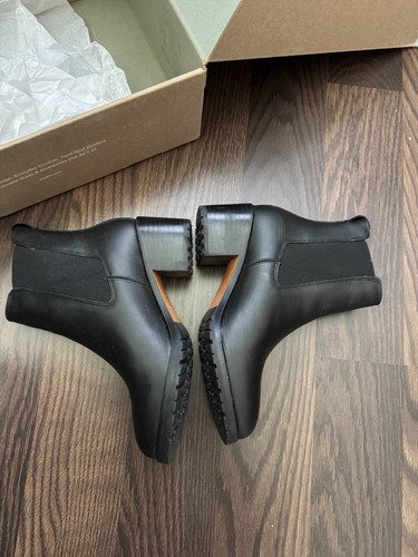 Nisolo Women's Ana Go To Heeled Chelsea Boot Black Rubber Size 6.5 NIB $250 - Bild 2 von 10