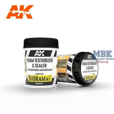 AK Interactive S.L. AK-8039 FOAM TEXTURIZER & SEALER FOR BUILDINGS + DIORAMAS