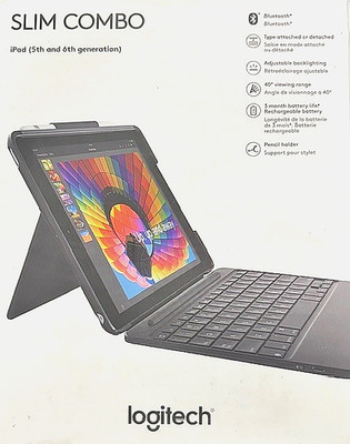 Logitech iPad 5th/6th Gen Combo Case w/ Detachable Bluetooth Keyboard - RETAIL