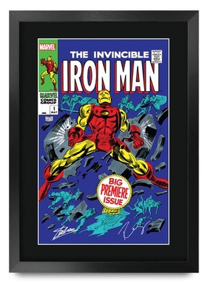 The Invincible Iron Man Marvel Framed Printed Autograph Pic Comic Manga Fan