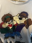 Vintage Taz Looney Tunes T-Shirt AOP All Over Print DOUBLE SIDED L