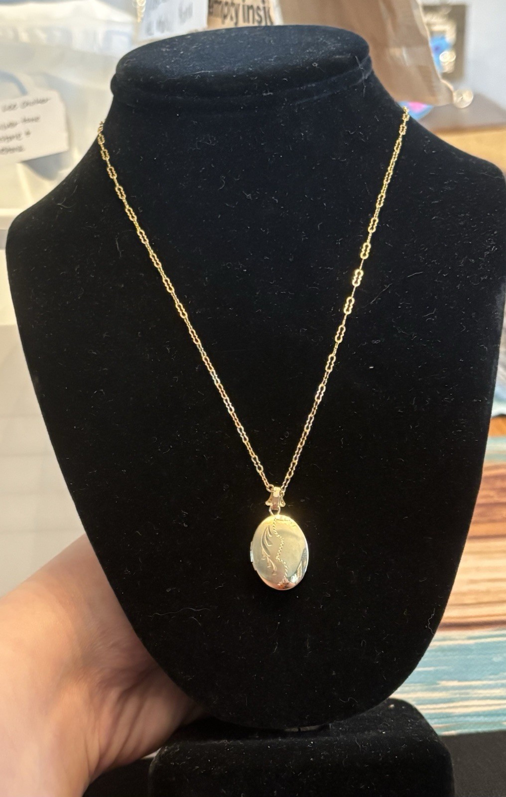 Vintage P.P.C. Marked 14-karat Gold Necklaces Locket Pendant