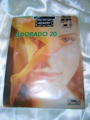 Vintage KUNERT ELDORADO Chinchillan Nylons Strumpfhose 38-40 MARINE 20 DEN OVP
