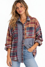 Urban Outfitters BDG Oversized Relaxed Flannel Plaid Shirt Button Down Small