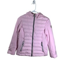 Gerry Girl Pink Quilted Puffer Jacket with Hood Size Medium/10-12