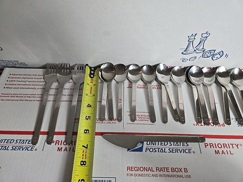 Lot Of 18-Lufthansa Airline Cutlery Flatware Stainless Steel - Picture 13 of 23