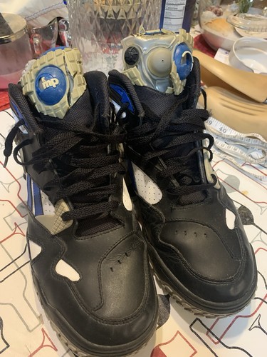 Reebok Pump Paydirt Mid Rare Emmitt Smith Size 11 Black Blue