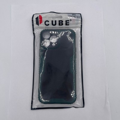 Cube protective grip phone case for iPhone 13 Pro Max (Green)