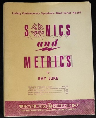 Sonics and Metrics Sheet Music Score by Ray Luke Ludwig Music Publishing