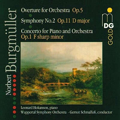 N. BURGMULLER - Overture For Orchestra Op 5 Sym 2 In D Major Op 11 - CD - NEW