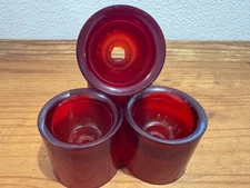 Vintage NOS Power Paw " Big Paw" Ruby red Skateboard Wheels 1970s