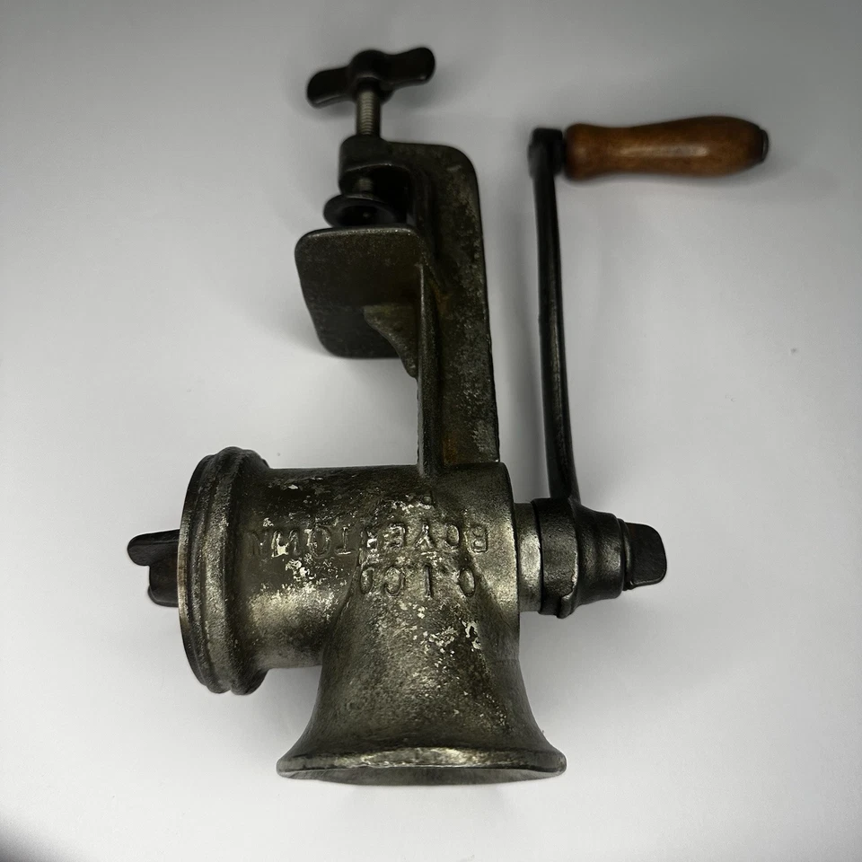 Molinillo de Carne Keystone Vintage Nº 20 Manivela Montaje de Mesa Foto 4 de 4