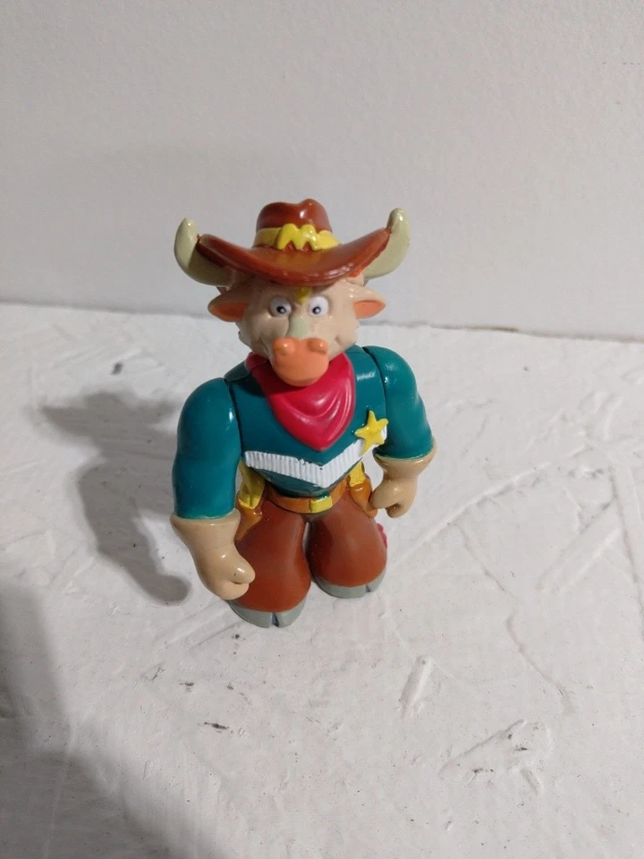 Juego de dos moo mesa no narcelle limpio raro muy buen estado sheriff mariscal moo vaca niño  Foto 4 de 4