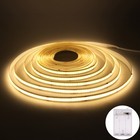 Batteriebetriebene COB LED-Streifen 320LEDs/m biegsam selbstklebend & schneidbar