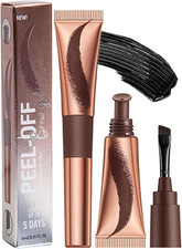 Eyebrow Tattoo Peel Off, Eyebrow Tint Dark Brown - Waterproof Lasting Eye Brow G