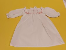 American Girl Doll Samantha White Nightgown Pink Ribbon For 18" Doll