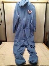 Disney Eeyore Fleece Plush Hooded Adult One-Piece Pajamas / Costume L