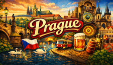 Prague Czech Republic Fridge Magnet Travel Souvenir Gift Holiday Keepsake
