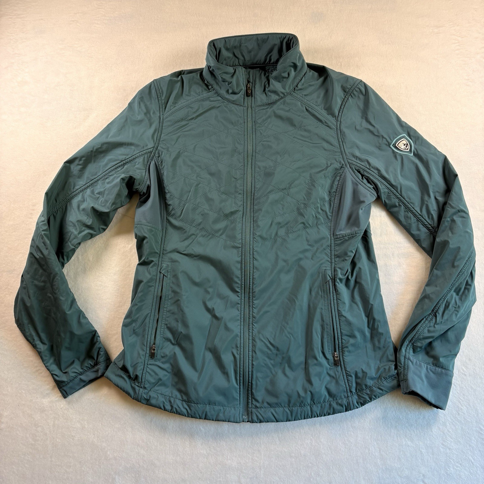 Kuhl The One Jacket Womens Small Teal Full Zip Insulated Lightweight Stretch