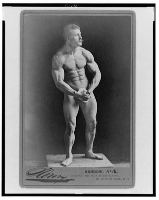 Eugen Sandow,Friedrich Wilhelm Muller,German Bodybuilder,c1893,Nude,2