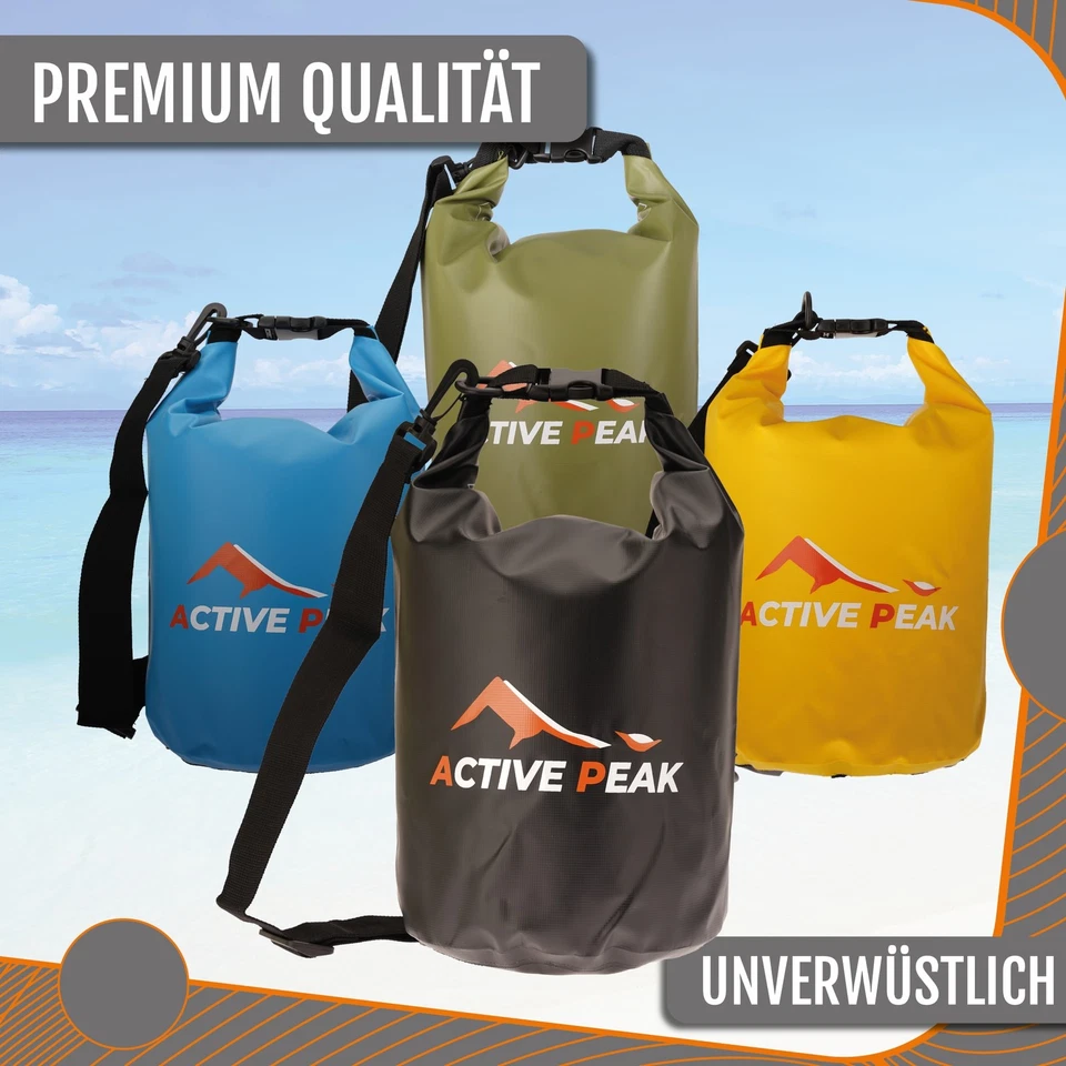Dry Bag Wasserdichte Roll-Top Tasche 2L 5L 10L 20L Robuster Outdoor Packsack See - Bild 3 von 4