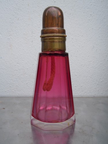 Lampe cristal Bohême Docteur Roubleff Non Berger vers 1920 - Picture 4 of 11