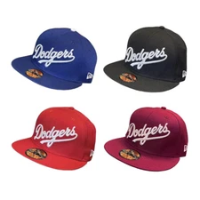 Los Angeles Dodgers MLB Script Logo New Era 59FIFTY Fitted Cap Hat