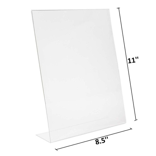 Porta Insegna Acrilico 8,5'' x 11'' e Brochure 5'' x 5''| Letteratura Inclinata,... - Foto 5 di 5