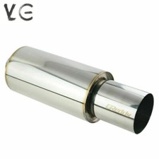 3 Id 5 Od Great Sound Straight Exhaust Muffler 6 Body Resonator Tips New