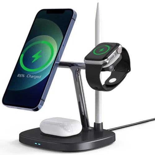Choetech T583-F Apple 4-in-1 Magnetic Wireless Charger w/ MagSafe iPhone iWatch  - Picture 3 of 11