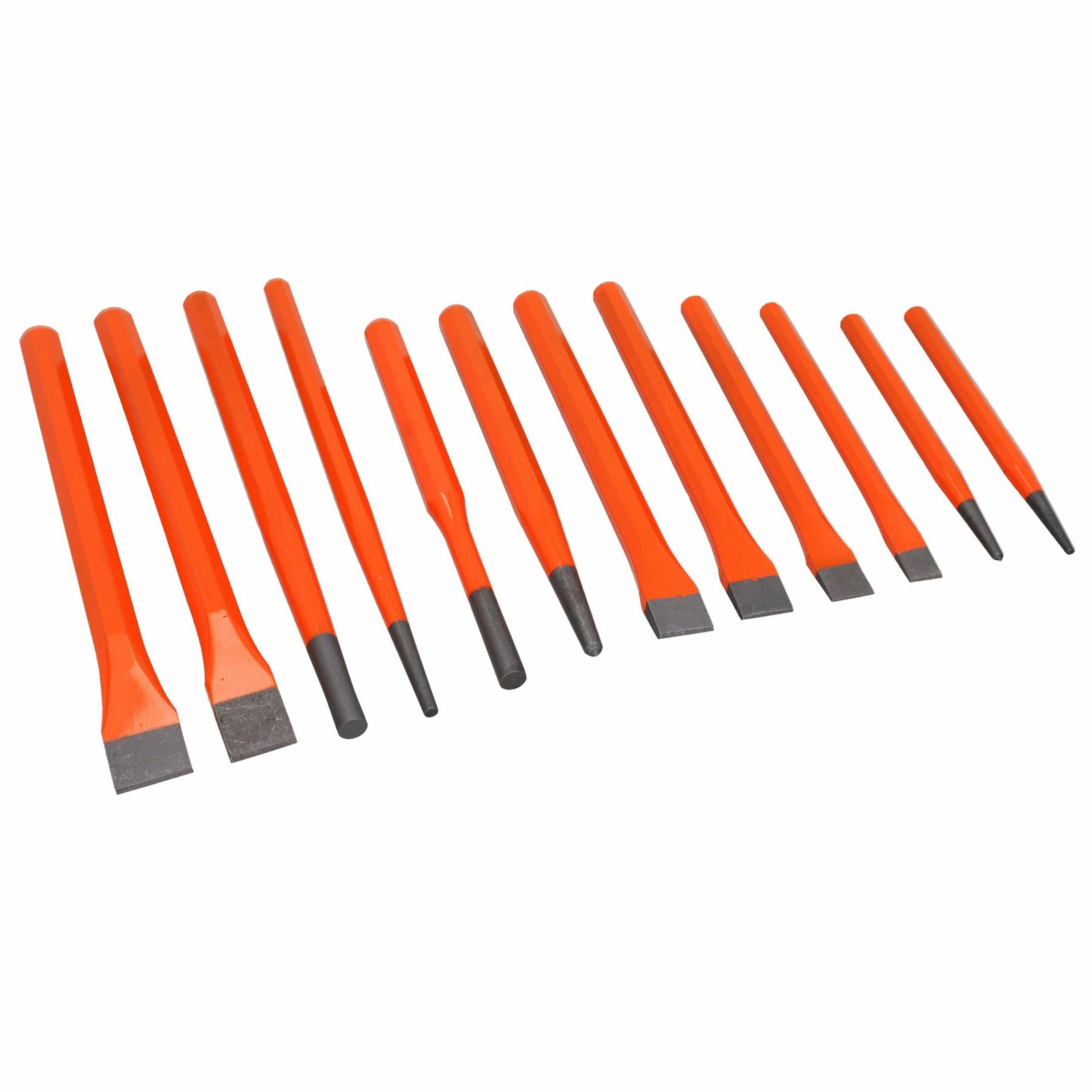 28 pezzi Jumbo Punch & Chisel Taper Pin Center Cold Chisel Punzoni paralleli ...