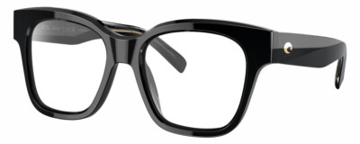 Costa Del Mar Nusa Designer Reading Glasses Shiny Black Gold Cat Eye 54mm