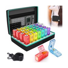 Monthly Pill Organizer 2 Times a Day, 30 Day Pill Box AM PM with Pi... Fast Ship