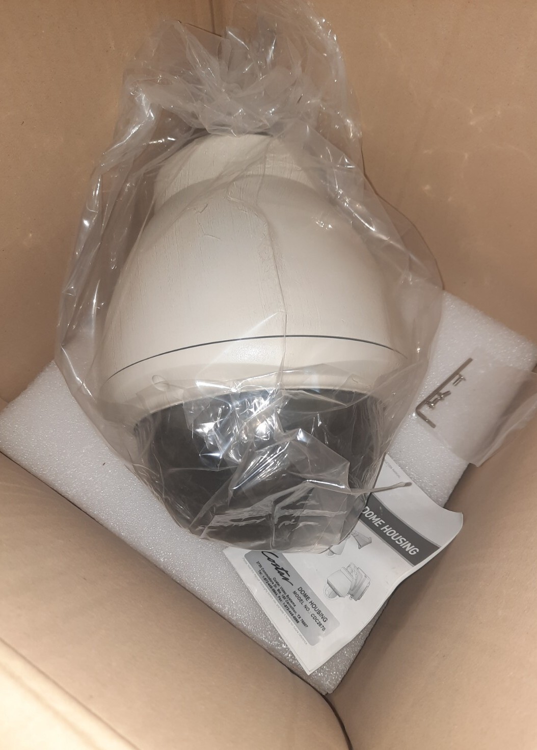 NEW Costar CDC2670 Dome Camera Housing Fastrax StarDome PTZ Frosted Bubble CCTV