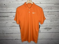 Nike Orange Victory Golf Performance Polo Dri-Fit Mens Size Small NWT