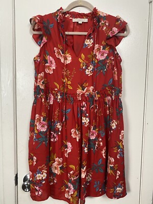 strapless open back dress Floral v-neck elasticized long-sleeve dress main image 1