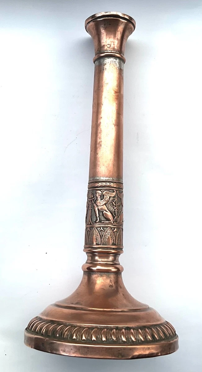 BOUGEOIR ANCIEN EN Bronze. Chandelier. Bougies. France EUR 35,00