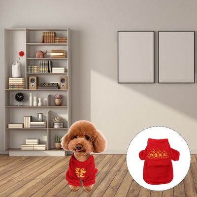  Fleeceweste Für Hunde Weihnachtsoutfit Biped-Kleidung Haustiere Weihnachtsdeko