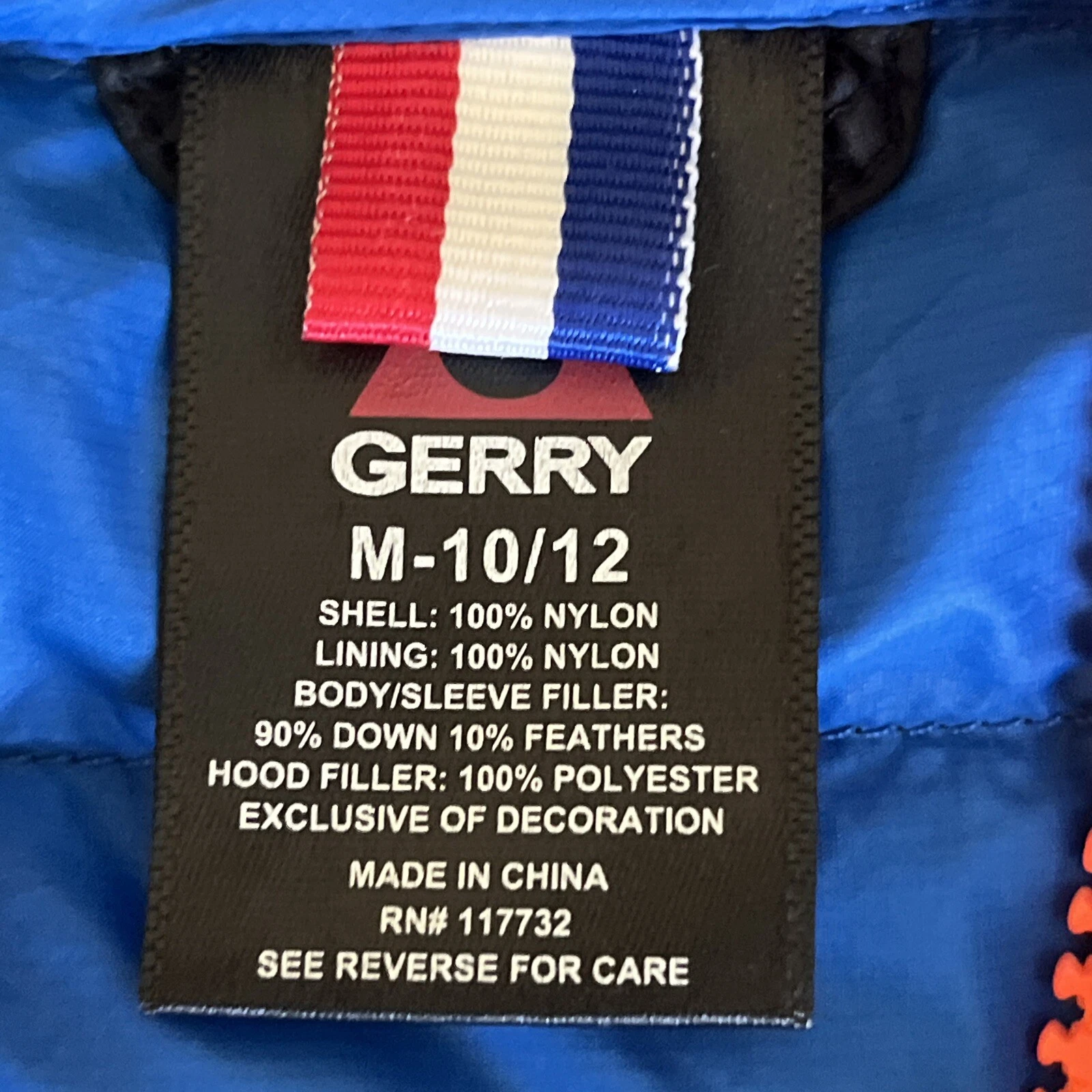 Gerry Celine Cappuccio Giacca Nylon Blu M 10 12