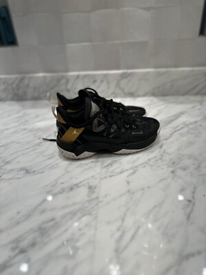 Jordan One Take 2 PF Black Metallic Gold Youth Size 5.5 