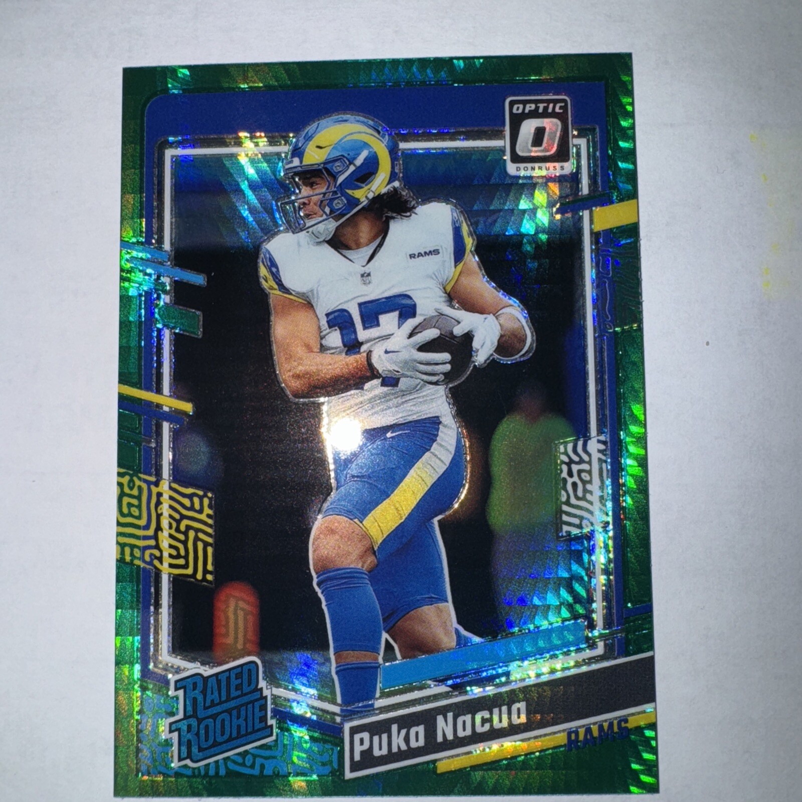 2023 Panini Donruss Optic - Rated Rookie Green Hyper Prizm #238 Puka Nacua (RC)