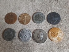 Set of 8 vintage table medals USSR Soviet Slovakia