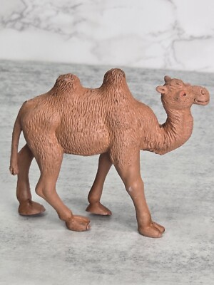 Vintage 1988 Camel Animal Figure Toy Figurine 2 Hump Zoo Imperial 3'' Brown