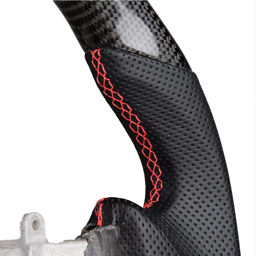 Carbon Fiber Sport Flat Top Steering Wheel Fit For 2007-2016 NISSAN GT-R R35 GTR - Изображение 4 из 4